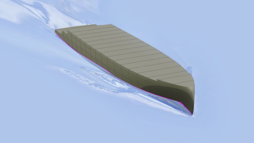 Fast displacement  hull form