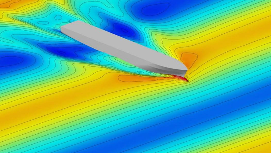 Fast displacement hull form