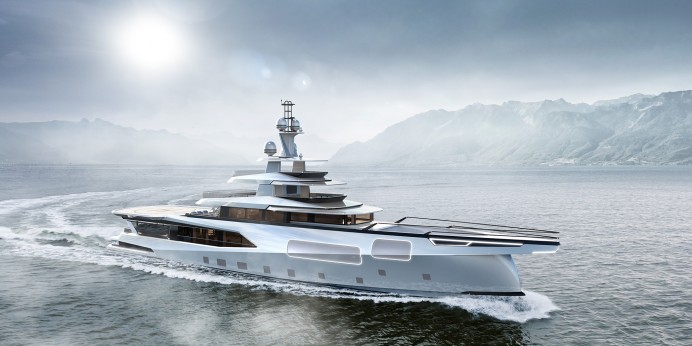 Dynamiq presents a futuristic 55-meter eco-explorer: Global 550