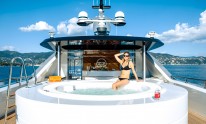 Dynamiq Jetsetter yacht Jacuzzi with model