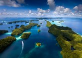 On a yacht to the islands of Palau